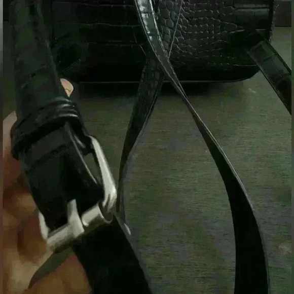 Women’s Black  Snake-print Mini Backpack - Picture 9 of 10